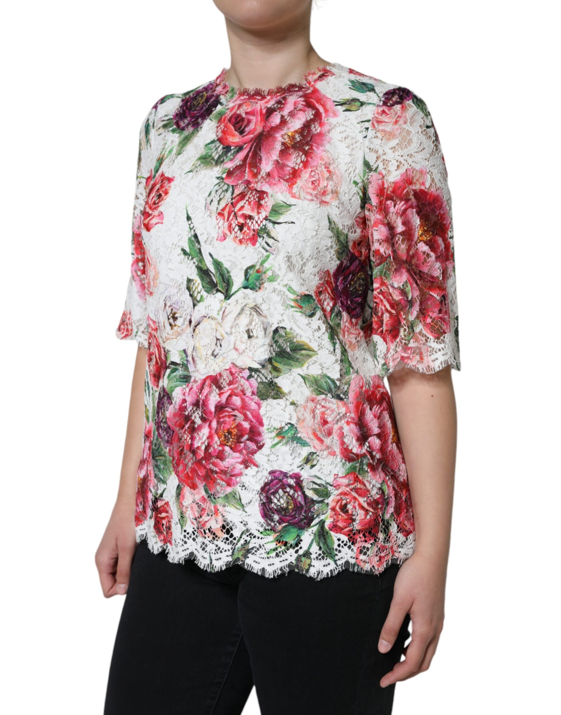 Dolce & Gabbana White T-Shirt for Women detail view
