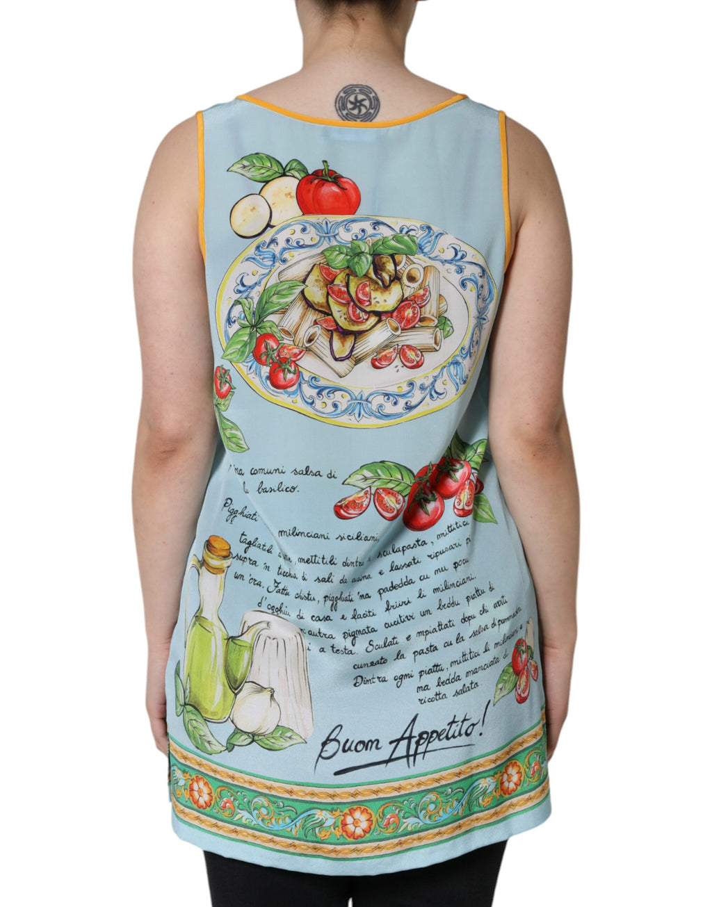 Débardeur Dolce & Gabbana multicolore imprimé Pasta Alla Norma
