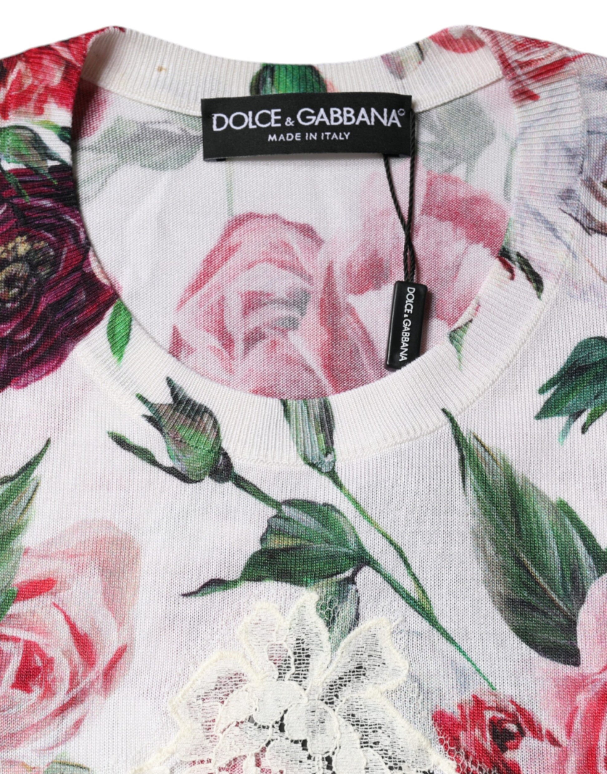 Dolce & Gabbana White Sleeveless T-Shirt for Women additional view