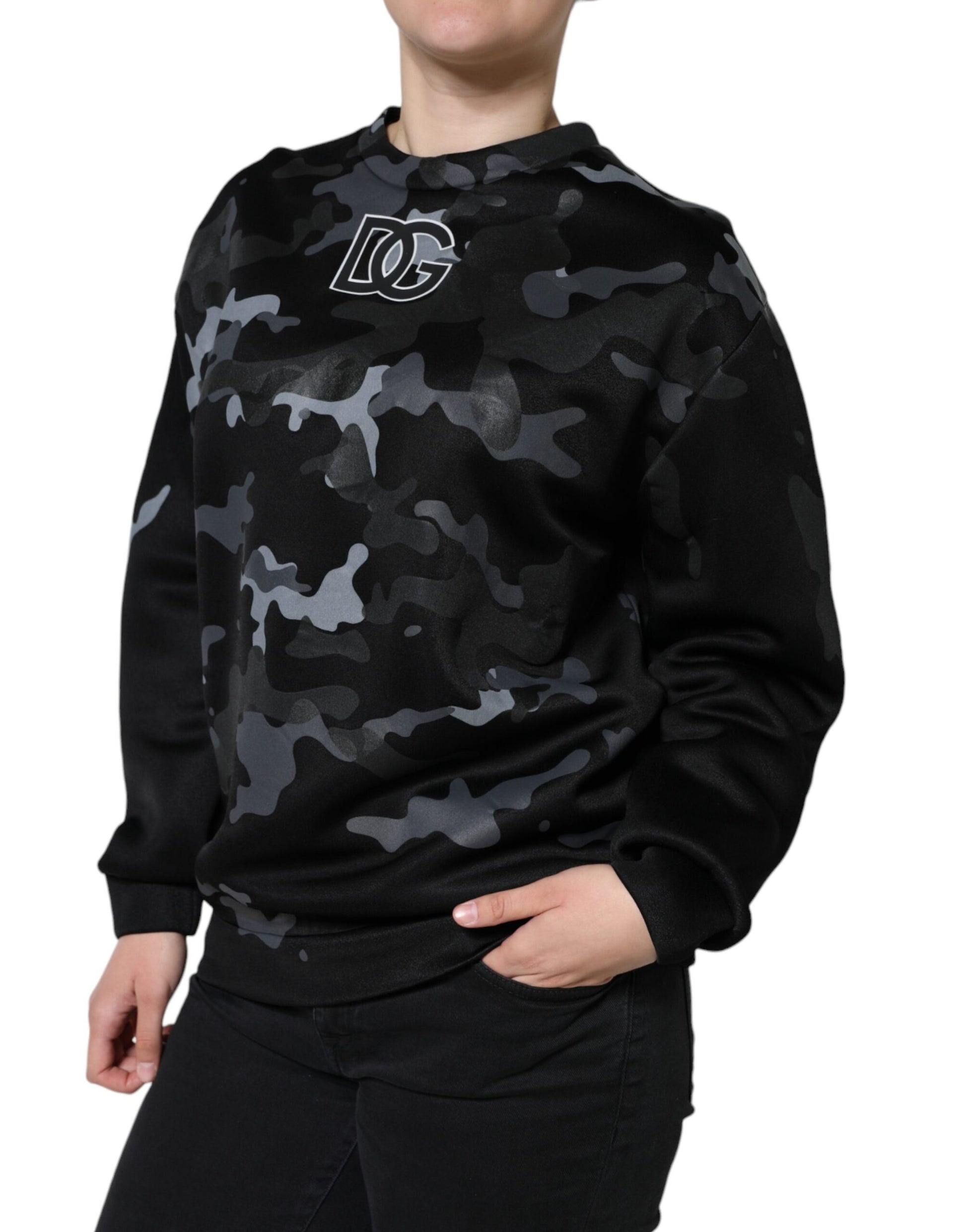 Dolce & Gabbana Black Sweatshirt for Women detail view