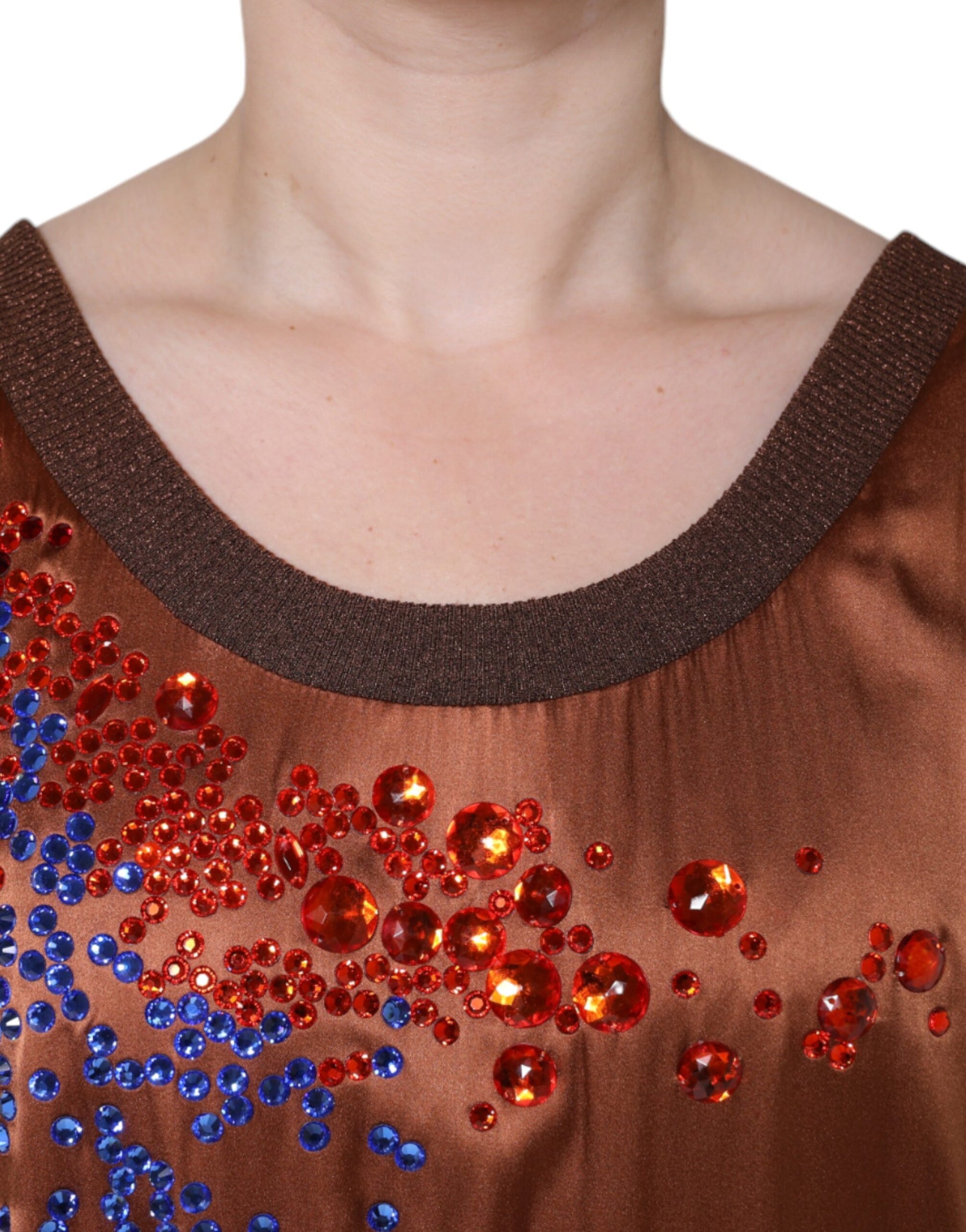 Dolce & Gabbana Brown Sleeveless T-Shirt for Women additional view