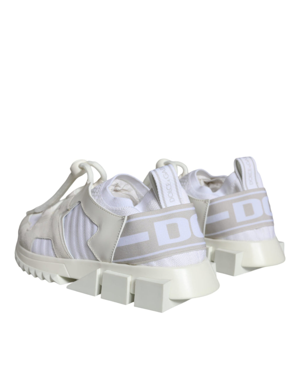 Dolce & Gabbana White Chunky Sneakers for Women side view