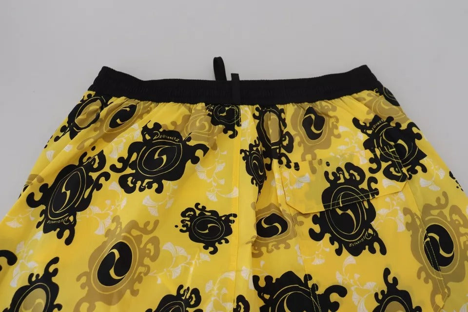 Dsquared² Yellow Swim Shorts for Men additional view