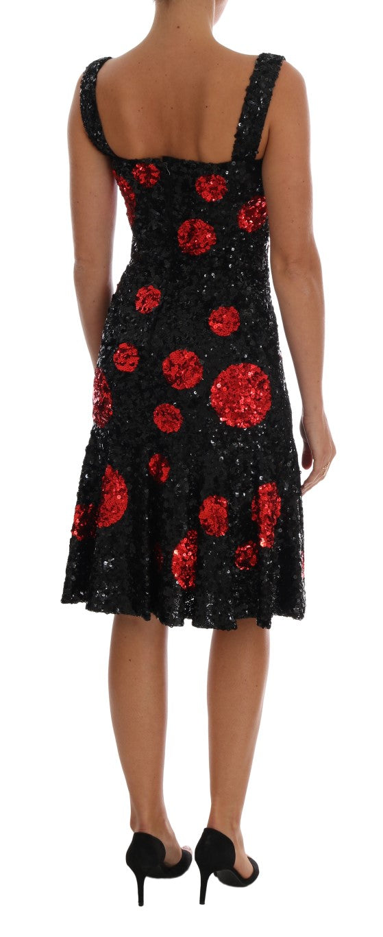 Dolce & Gabbana Black Midi Dress for Women detail view