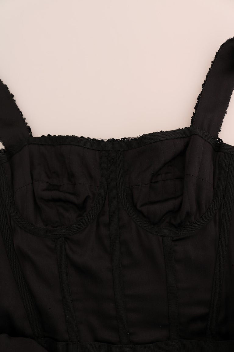 Dolce & Gabbana Black Midi Dress for Women additional view