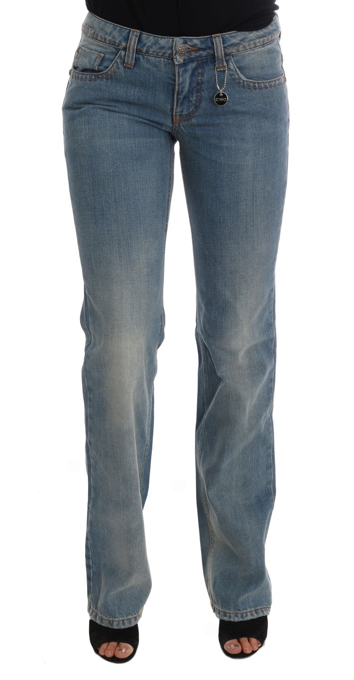 Costume National Blue Straight Leg Jeans for Women