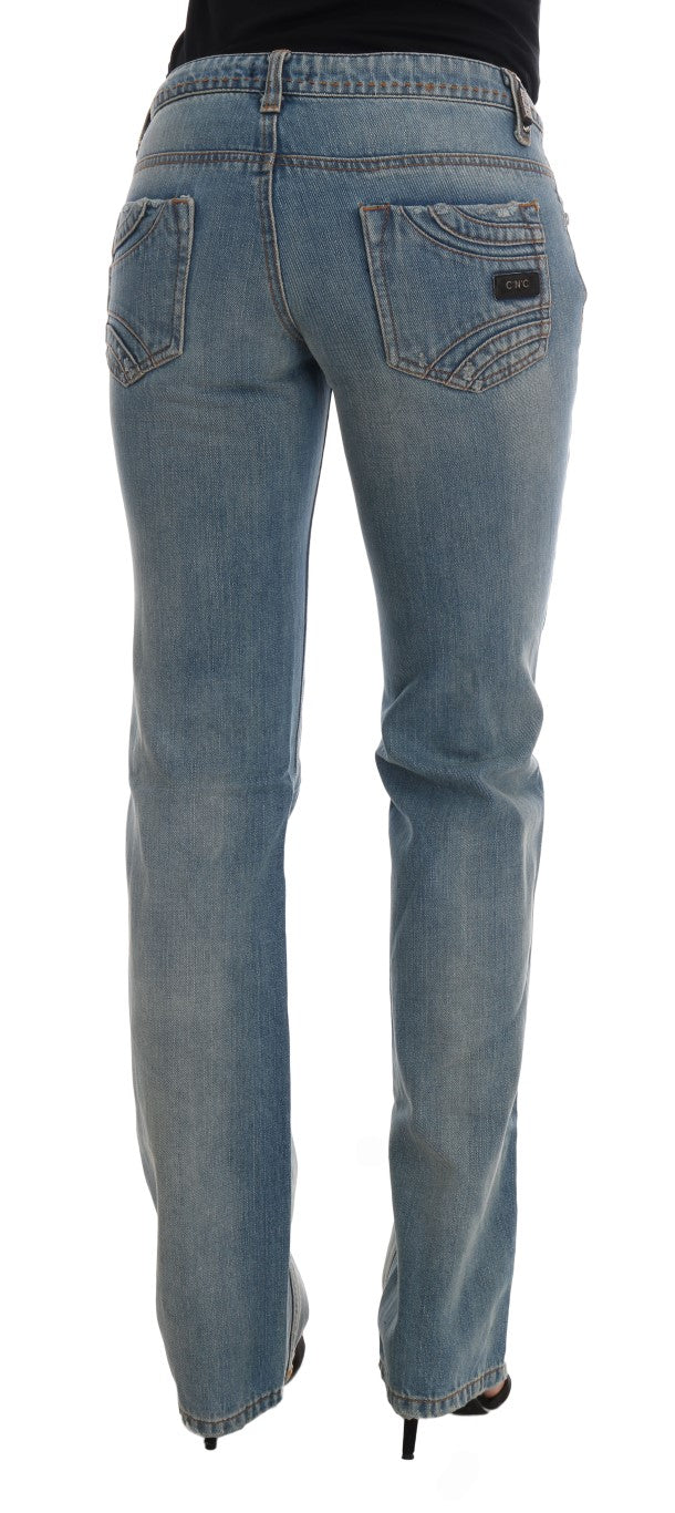 Costume National Blue Straight Leg Jeans for Women detail view