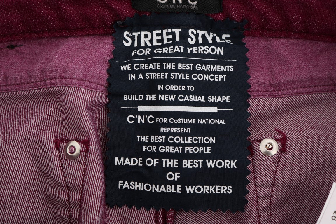 Costume National Red Straight Leg Jeans for Women additional view