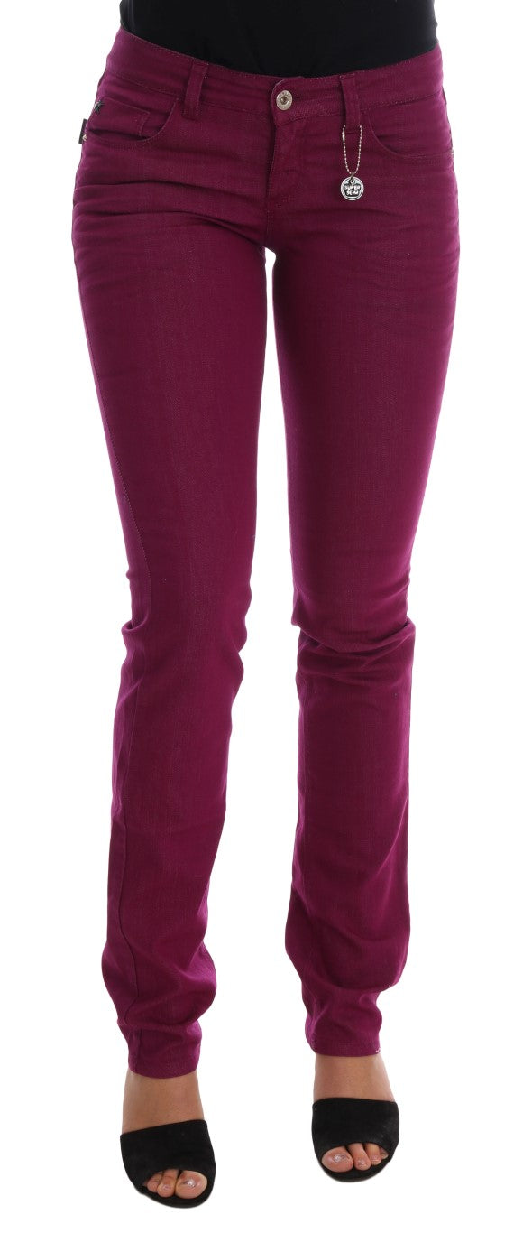Costume National Purple Slim Fit Jeans for Women