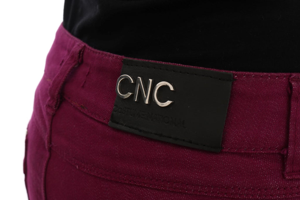Costume National Purple Slim Fit Jeans for Women additional view