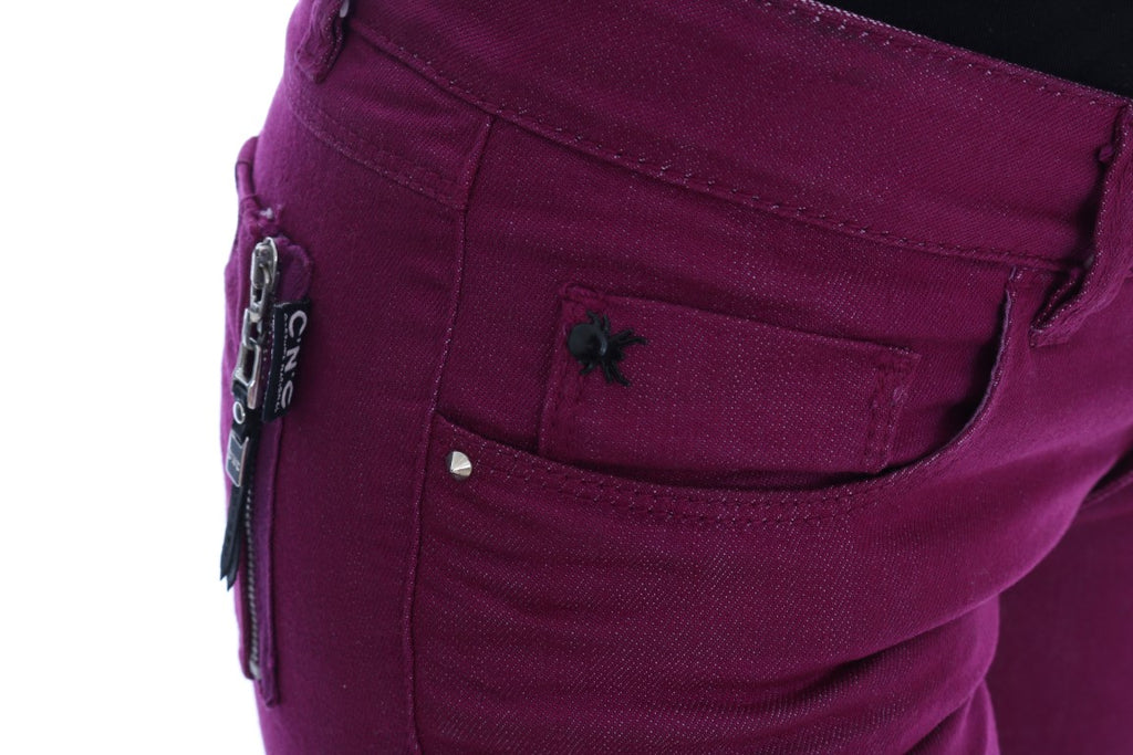 Costume National Purple Slim Fit Jeans for Women additional view