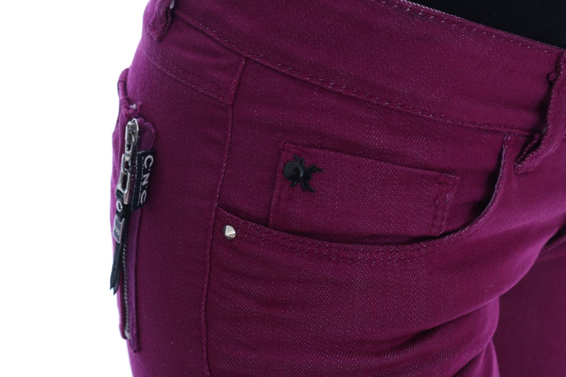 Costume National Purple Slim Fit Jeans for Women additional view