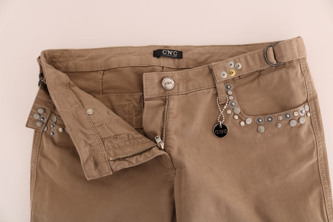 Costume National Beige Slim Fit Jeans for Women additional view