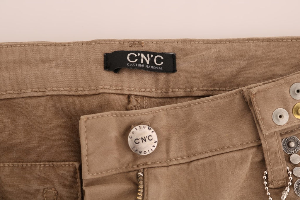 Costume National Beige Slim Fit Jeans for Women additional view