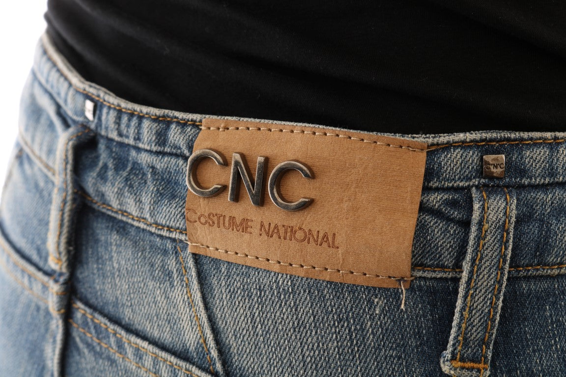 Costume National Blue Slim Fit Jeans for Women side view
