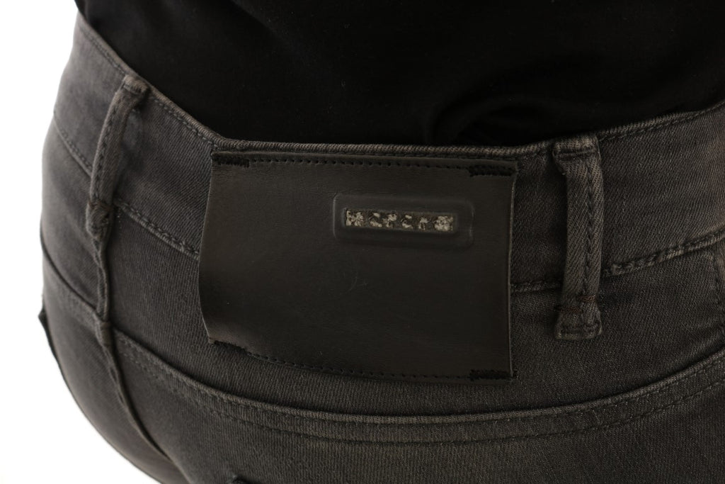 Jean slim en denim Acht gris coton