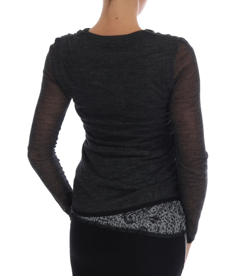 Ermanno Scervino Grey Blouse for Women detail view