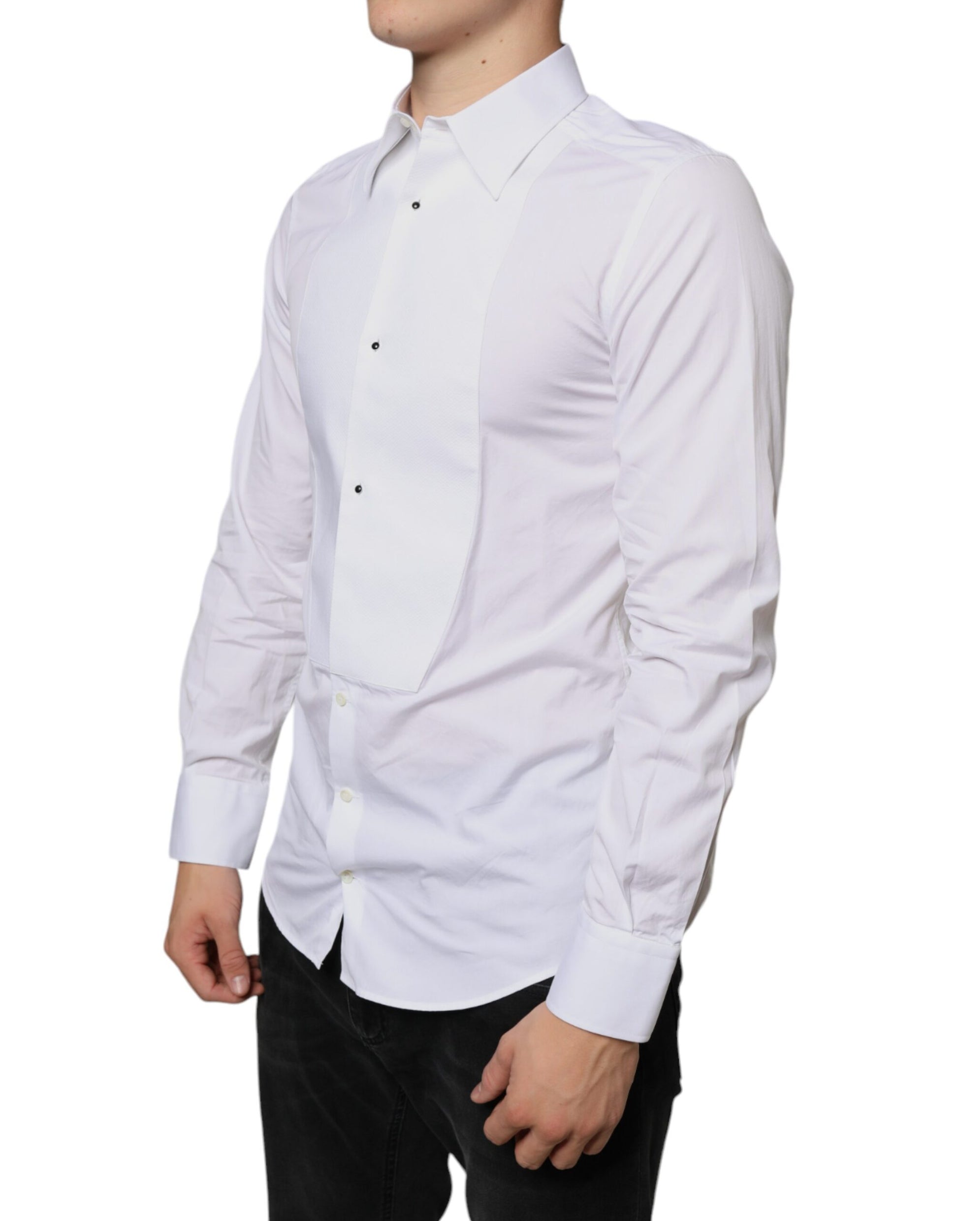 Dolce & Gabbana White Dress Shirt for Men detail view