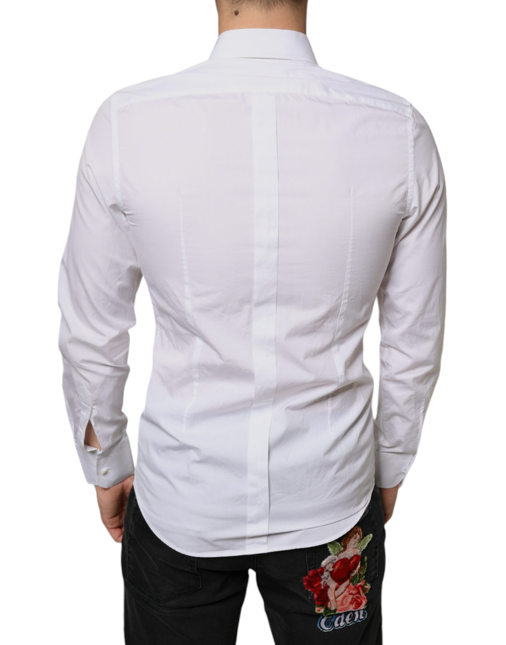 Dolce & Gabbana White Dress Shirt for Men side view