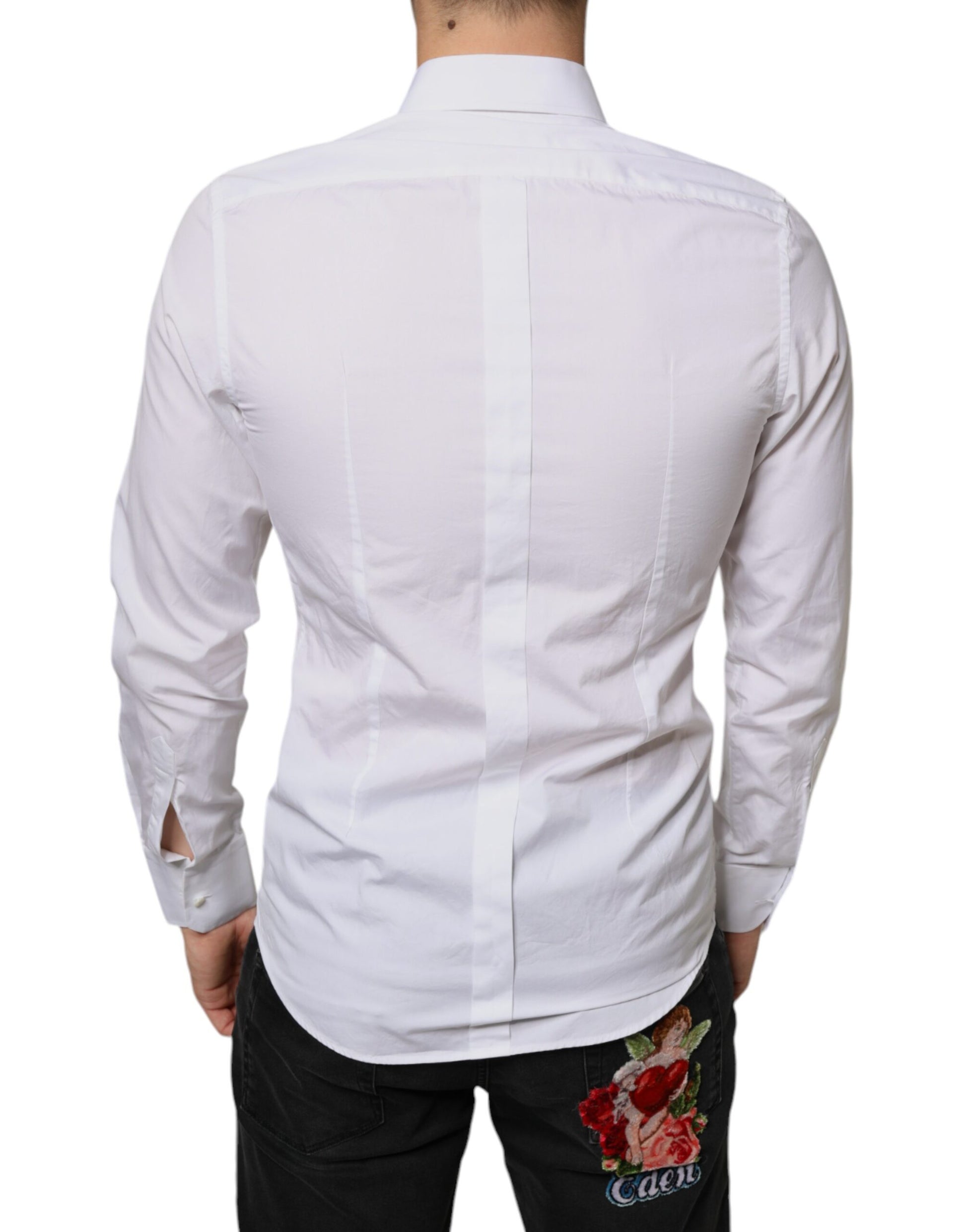 Dolce & Gabbana White Dress Shirt for Men side view