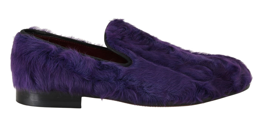 Dolce & Gabbana Purple Slip On Loafers for Women