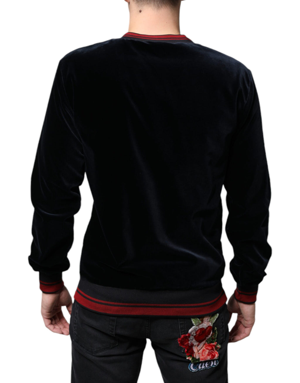 Pull Ras du Cou Jacquard Multicolore Dolce & Gabbana