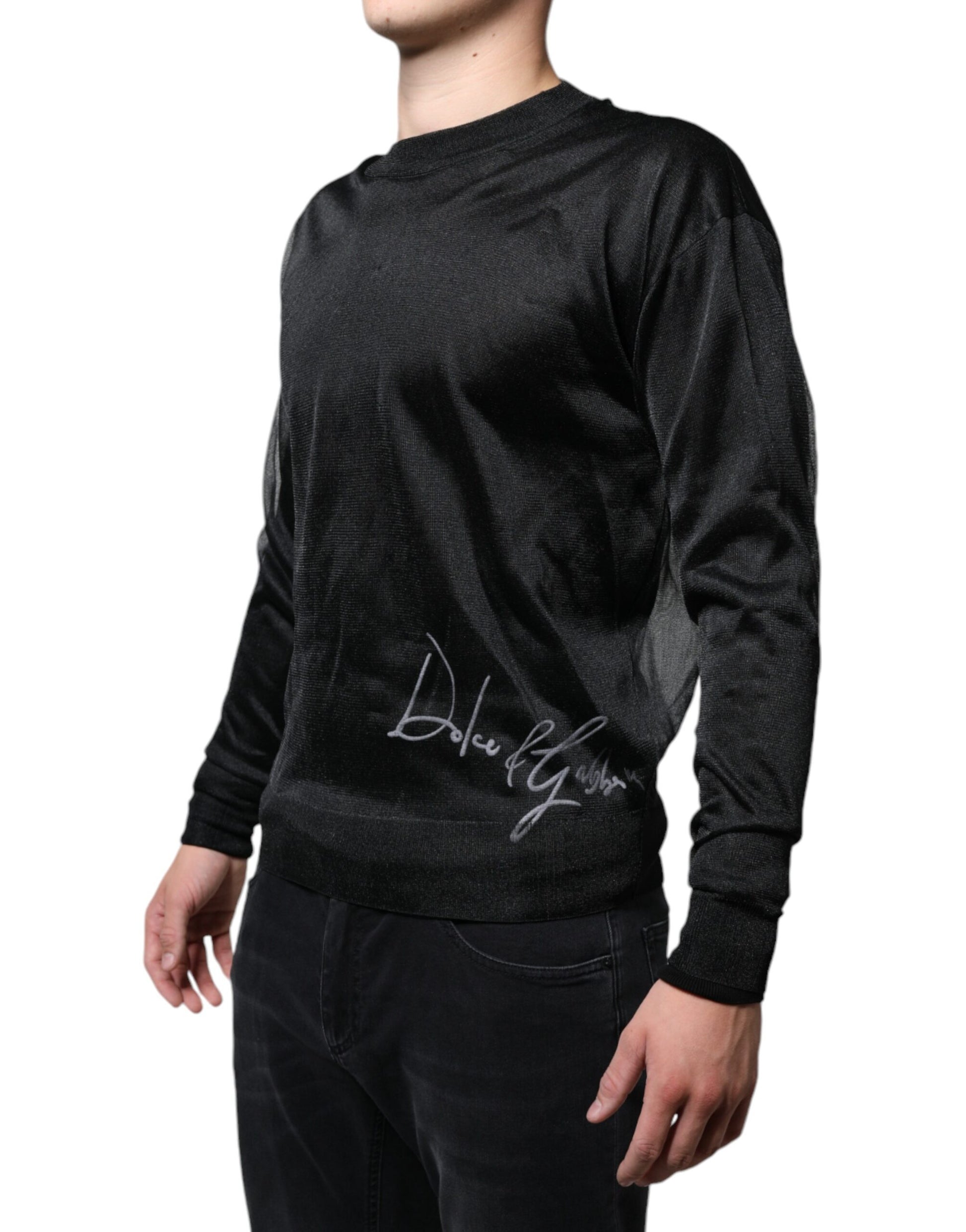 Dolce & Gabbana Black Sweatshirt for Men detail view