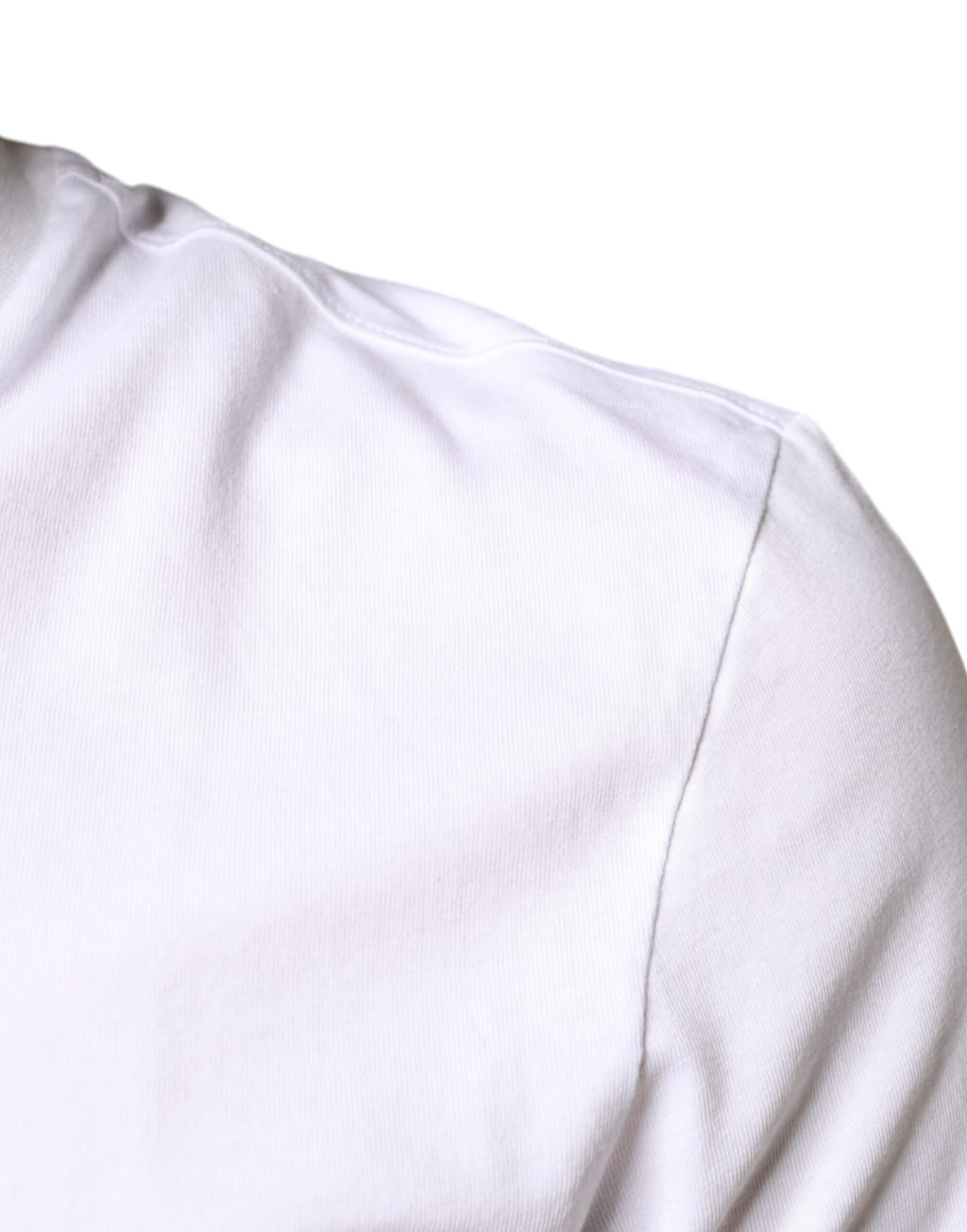 T-shirt décontracté en coton blanc avec appliqué DG Dolce & Gabbana