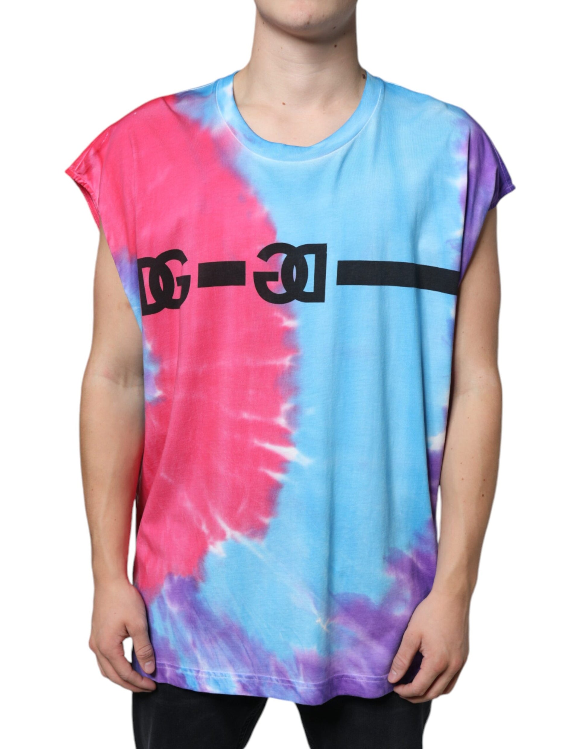 Dolce & Gabbana Multicolor Sleeveless T-Shirt for Men