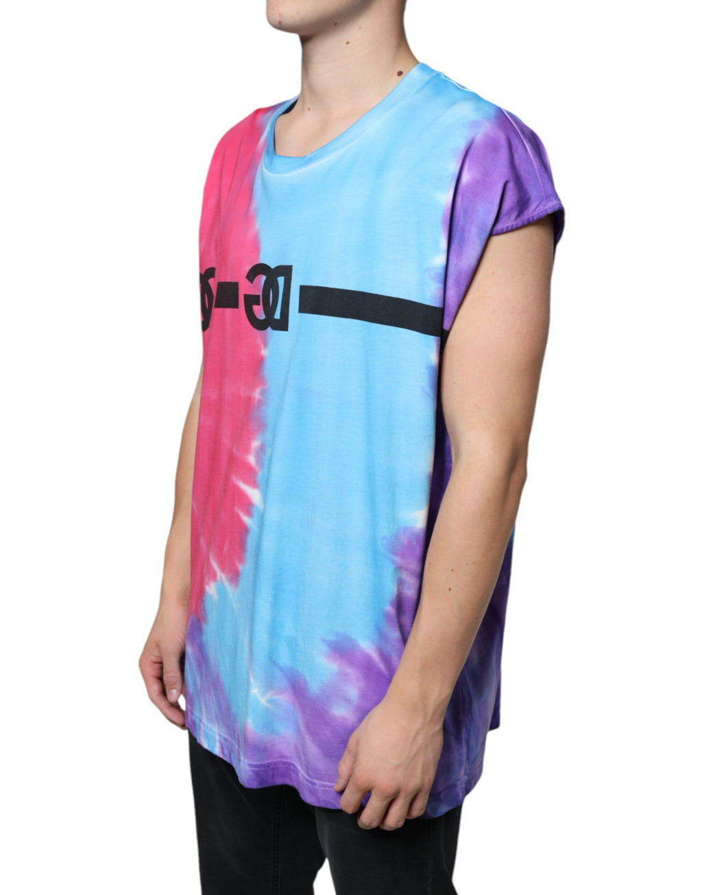Dolce & Gabbana Multicolor Sleeveless T-Shirt for Men alternate view