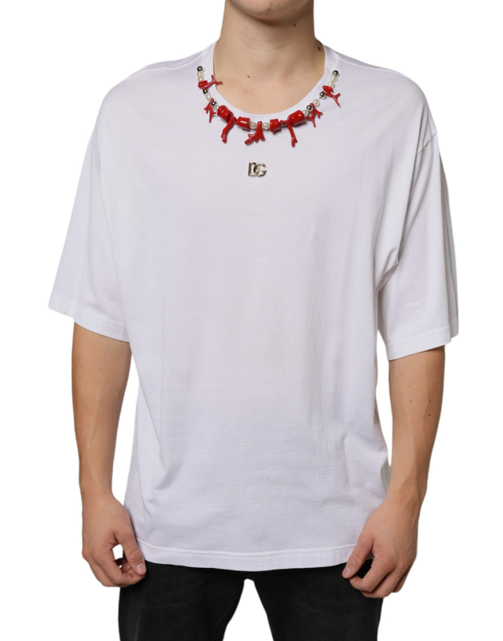 Dolce & Gabbana White T-Shirt for Men