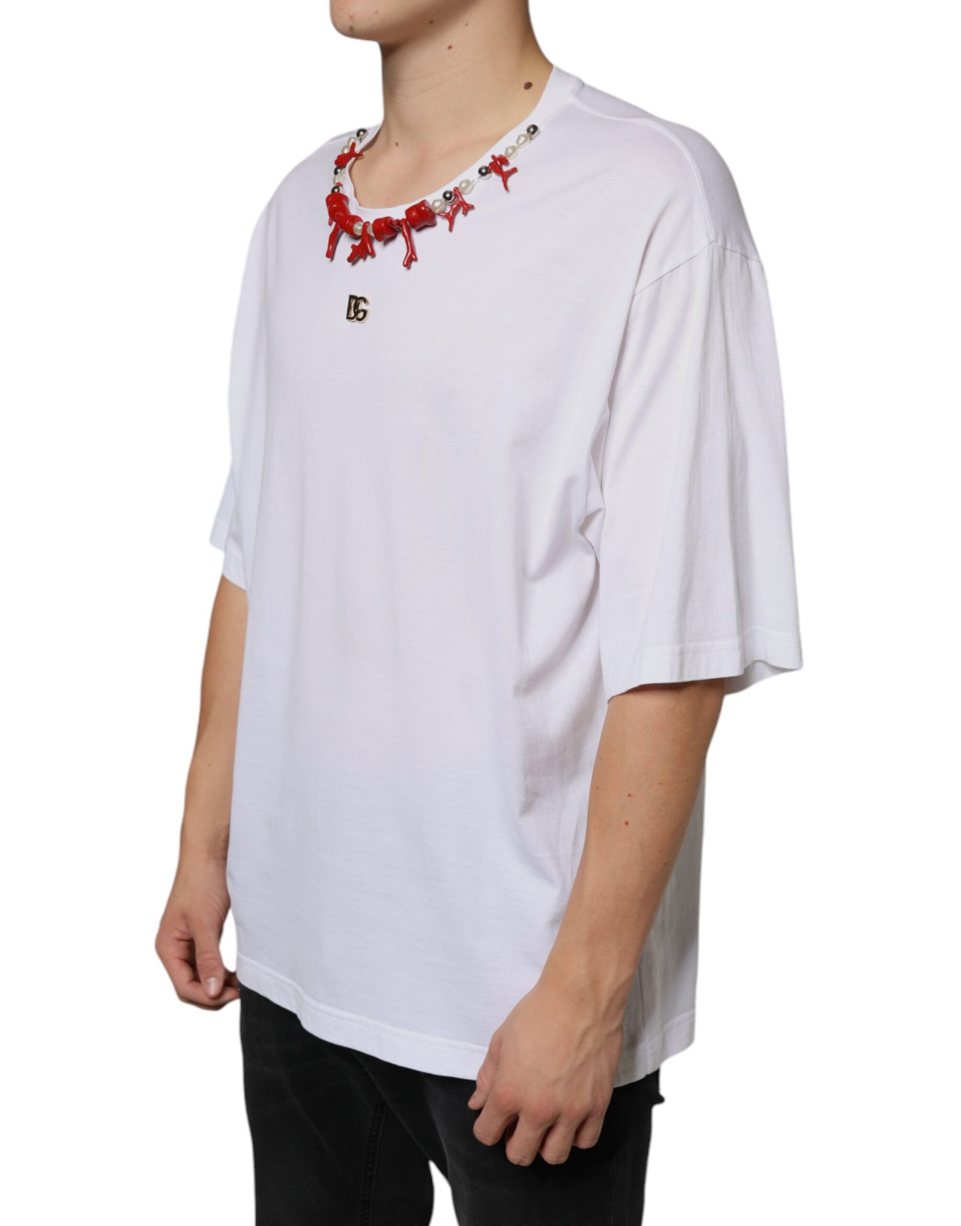 Dolce & Gabbana White T-Shirt for Men detail view