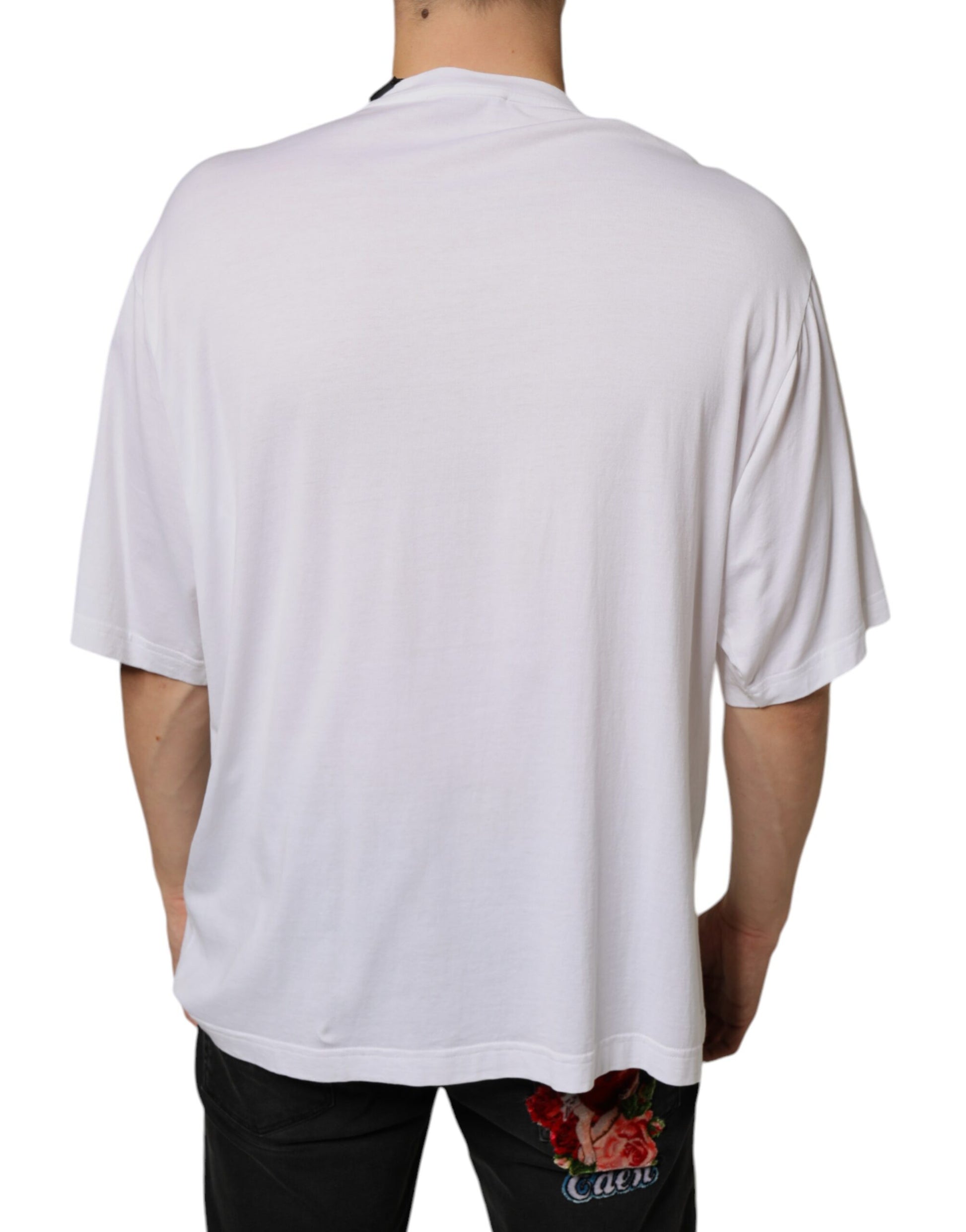 Dolce & Gabbana White T-Shirt for Men side view