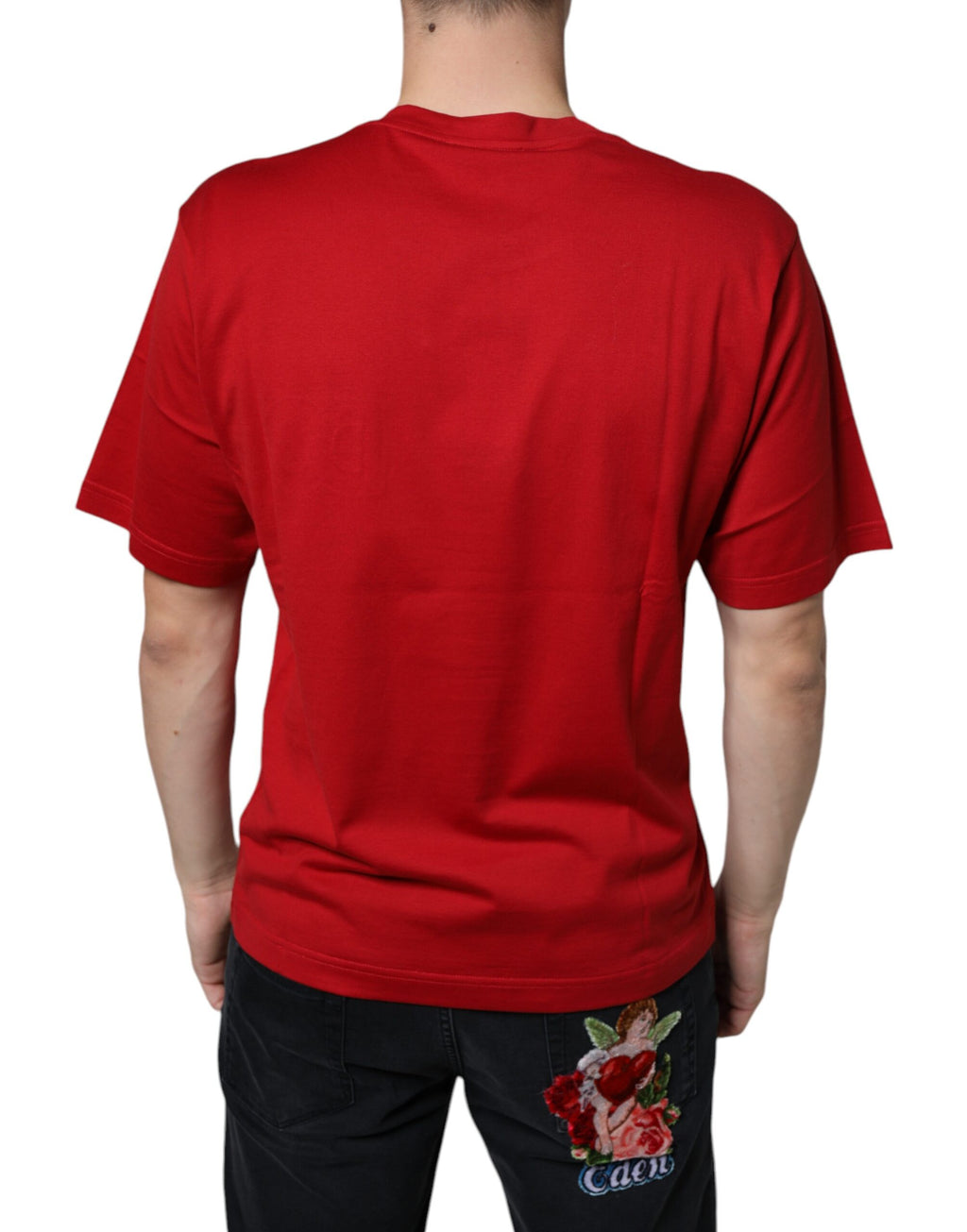 Dolce & Gabbana Red T-Shirt for Men side view