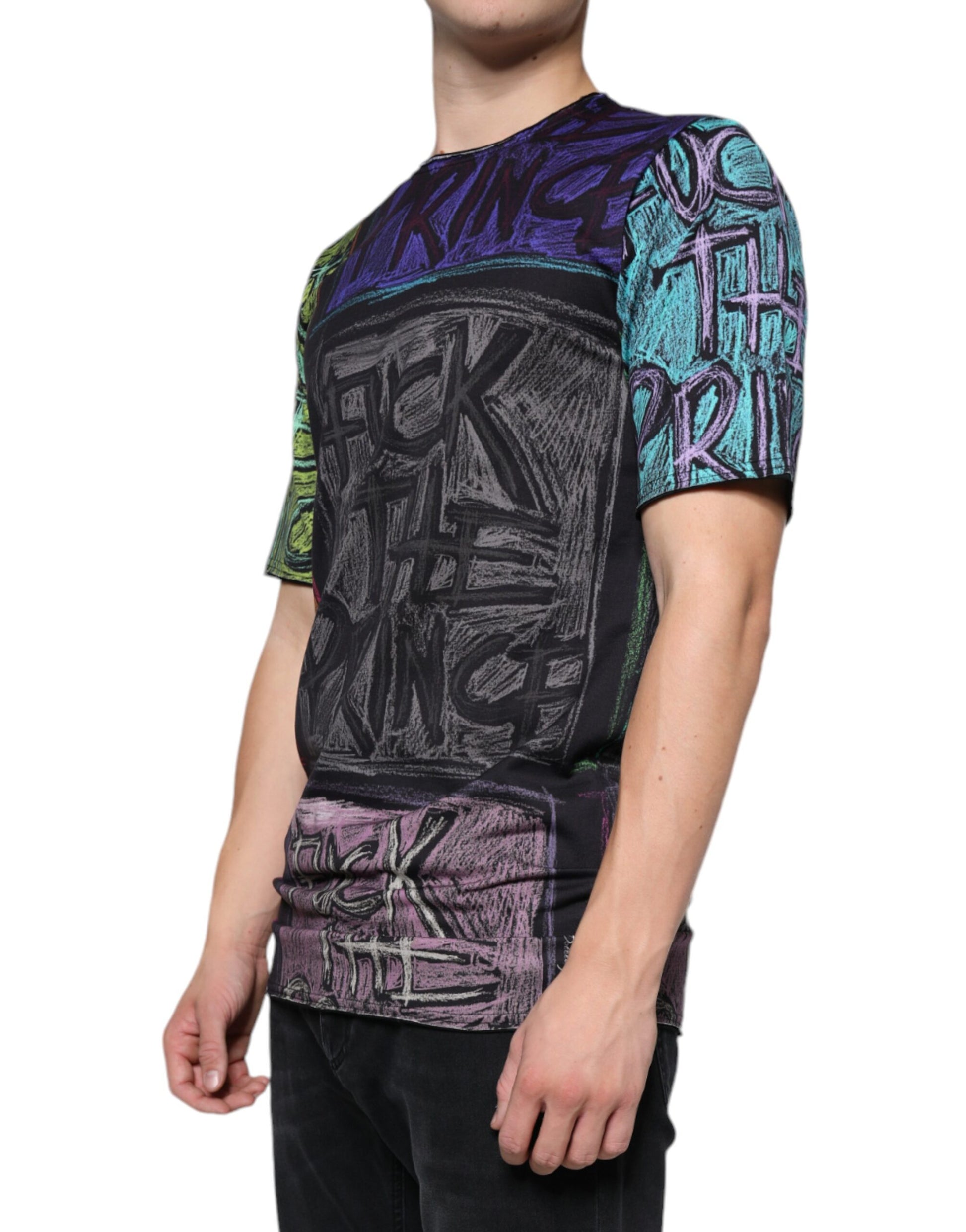 Dolce & Gabbana Multicolor T-Shirt for Men detail view