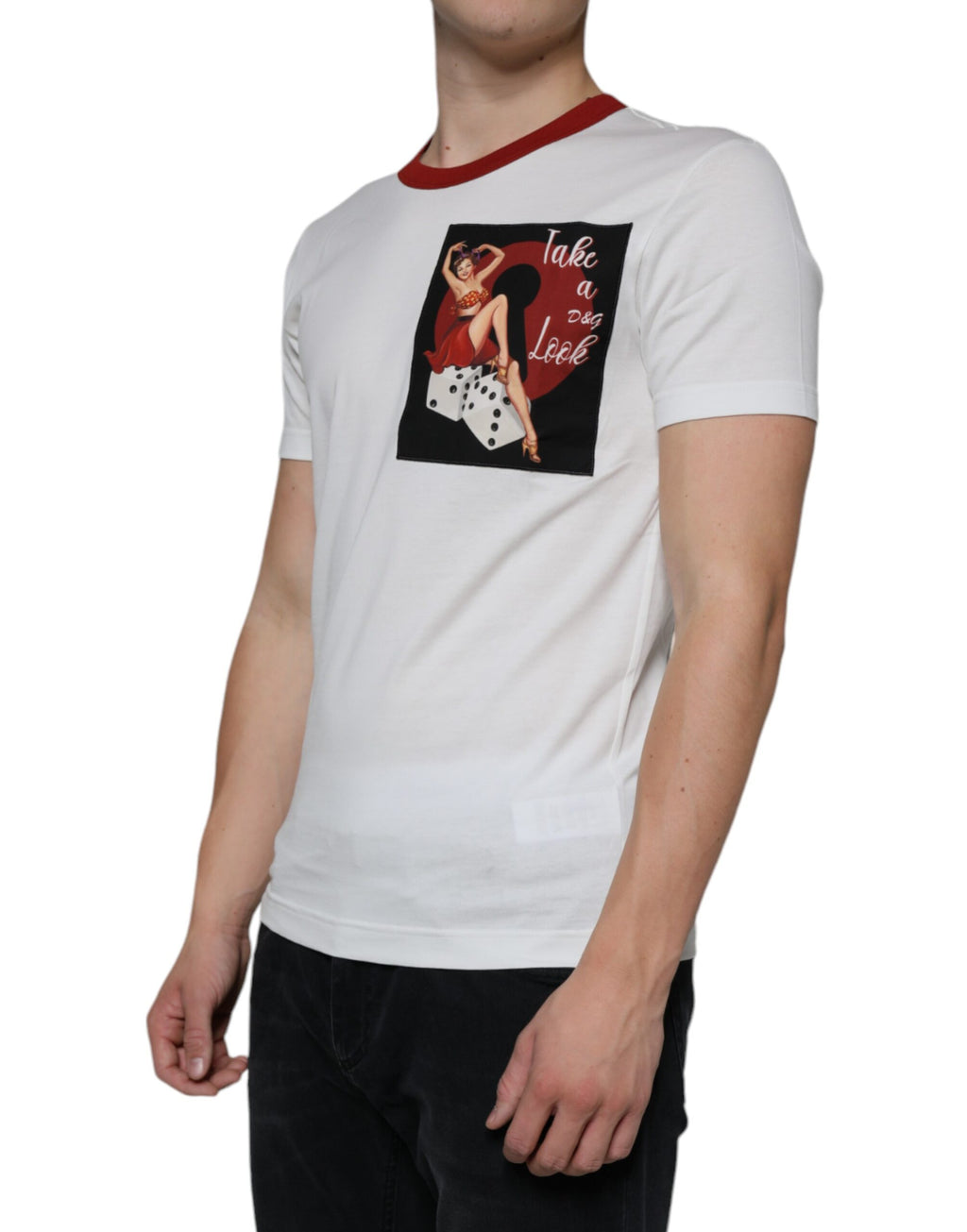 Dolce & Gabbana White T-Shirt for Men detail view