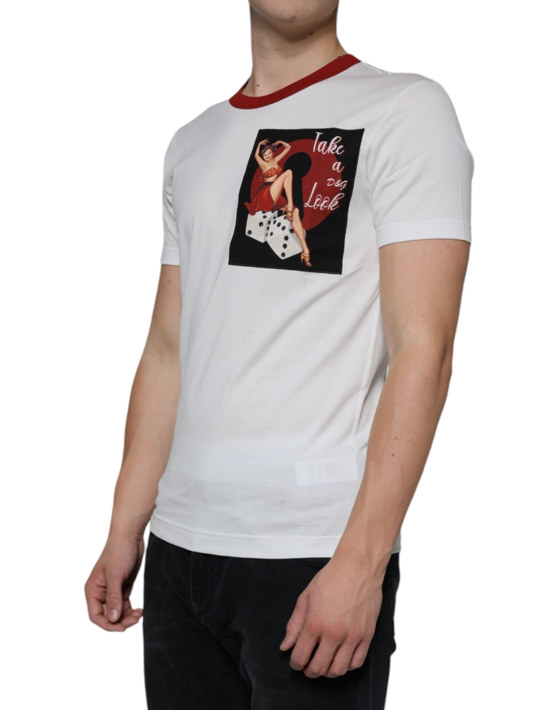 Dolce & Gabbana White T-Shirt for Men detail view