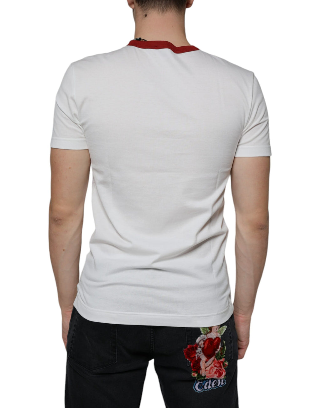 Dolce & Gabbana White T-Shirt for Men side view