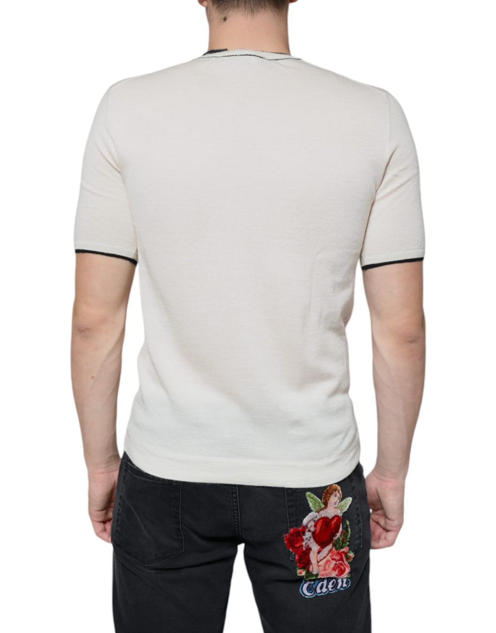 Dolce & Gabbana White T-Shirt for Men side view
