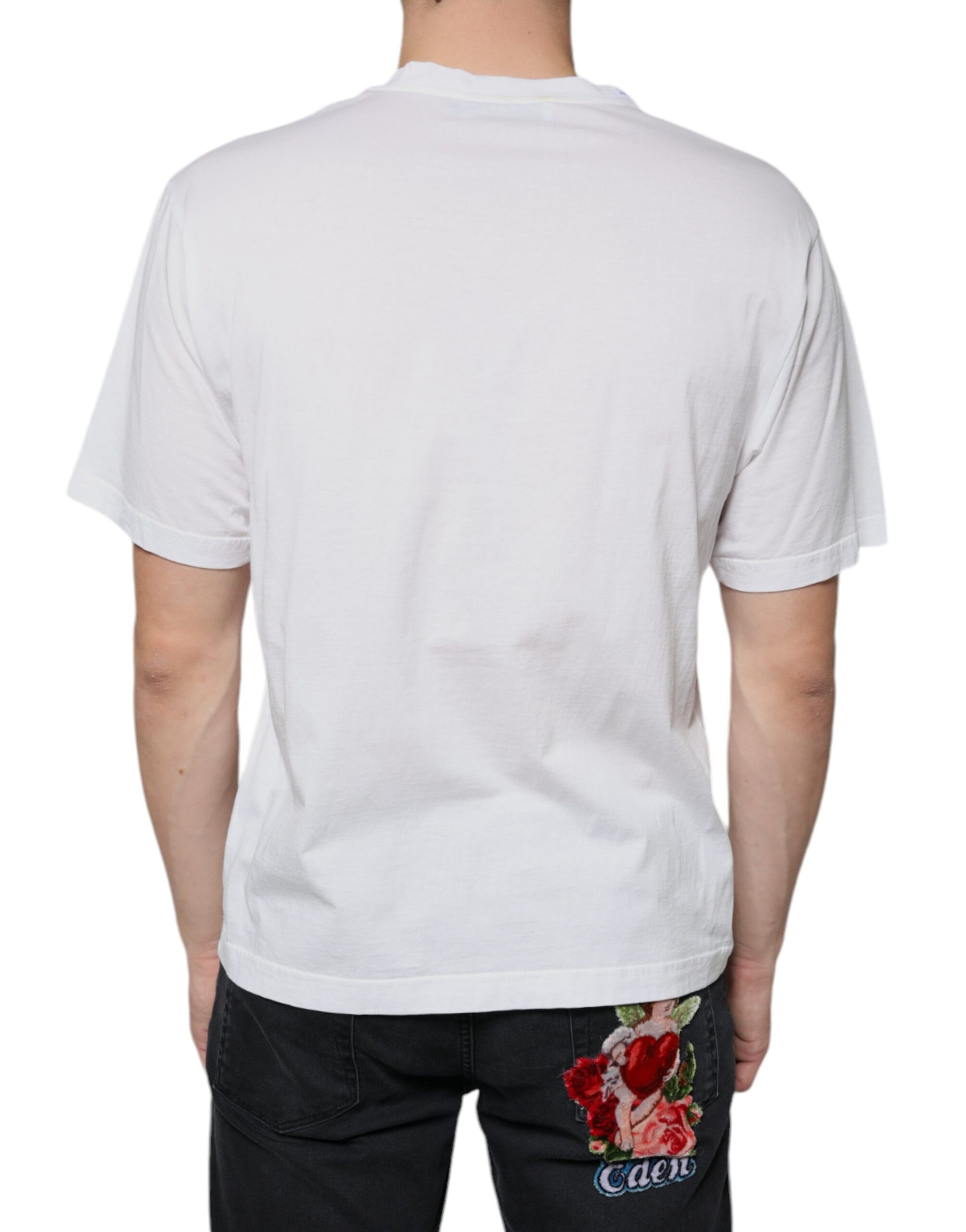 Dolce & Gabbana White T-Shirt for Men side view