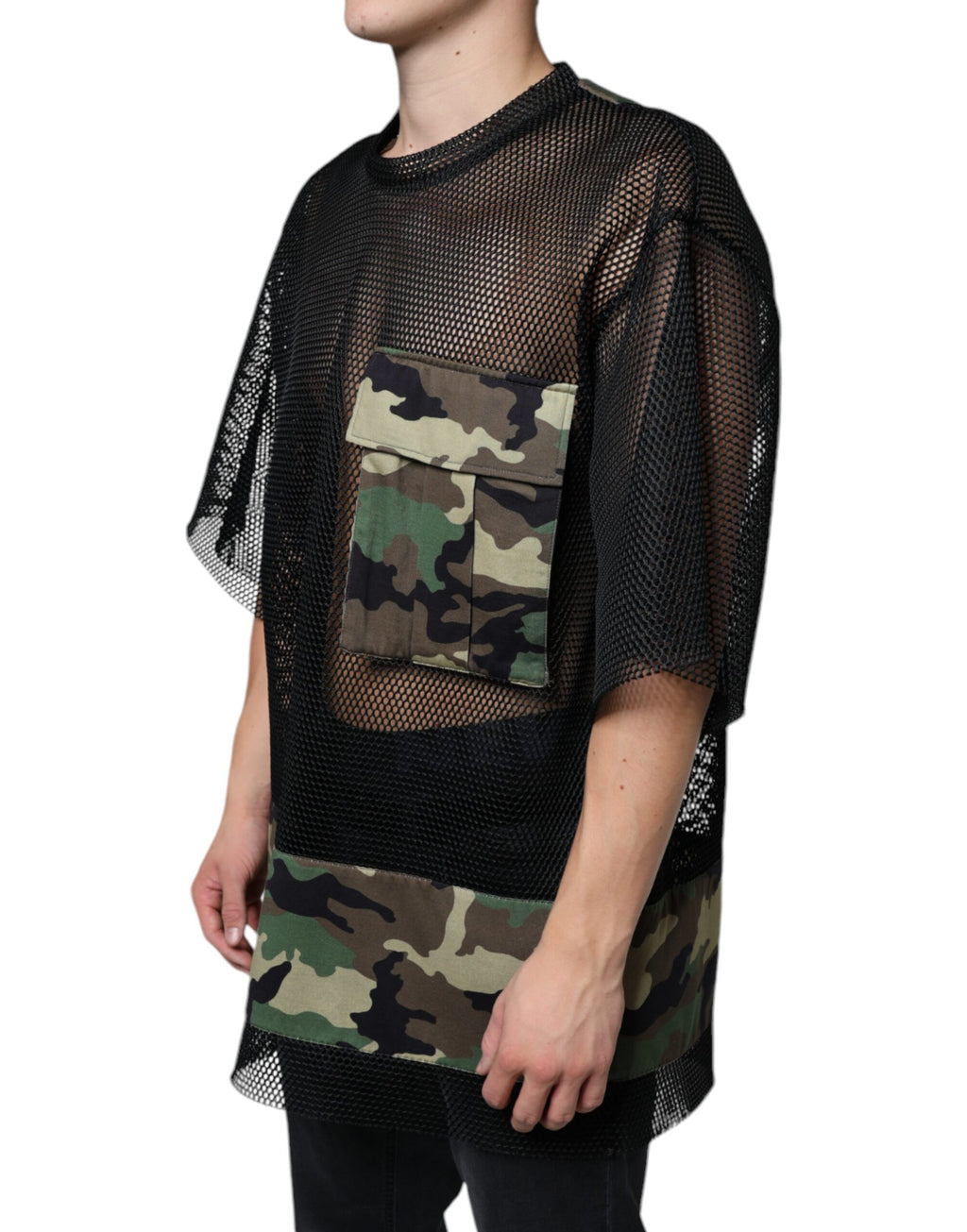 Dolce & Gabbana Black T-Shirt for Men detail view