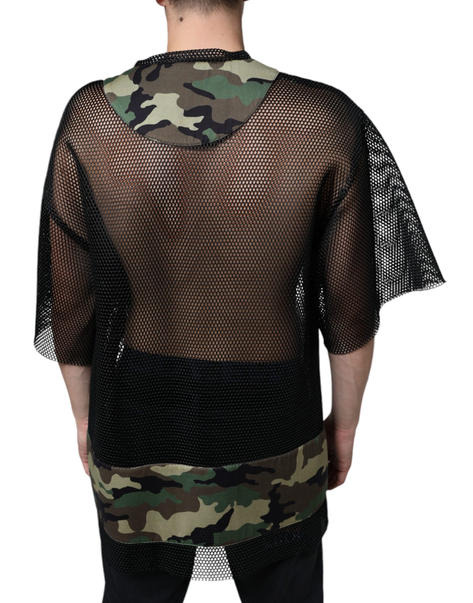 Dolce & Gabbana Black T-Shirt for Men side view