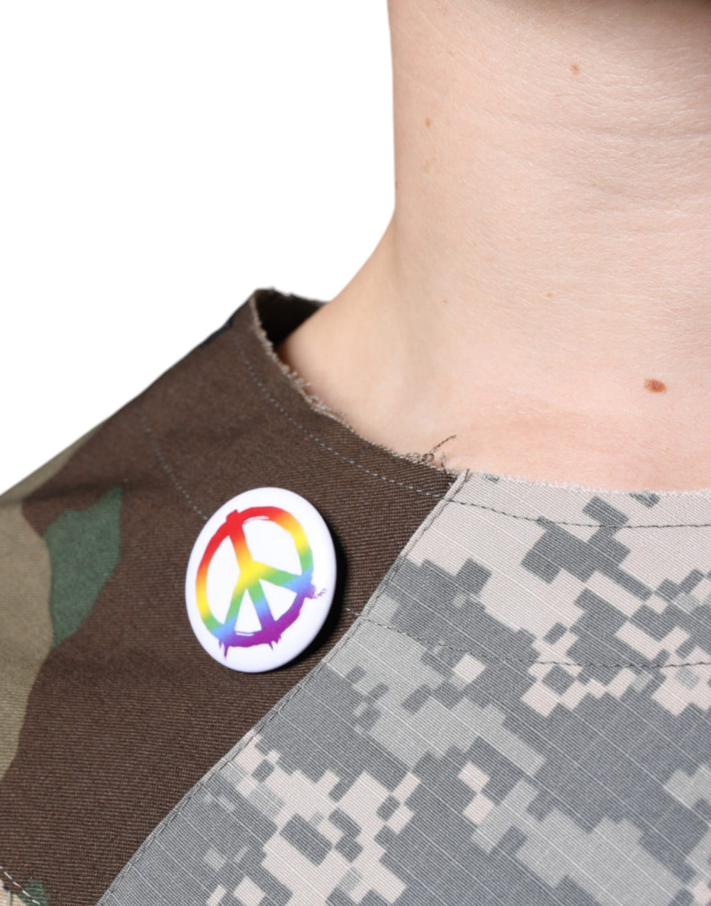T-shirt Dolce & Gabbana multicolore en patchwork camouflage DG Royal
