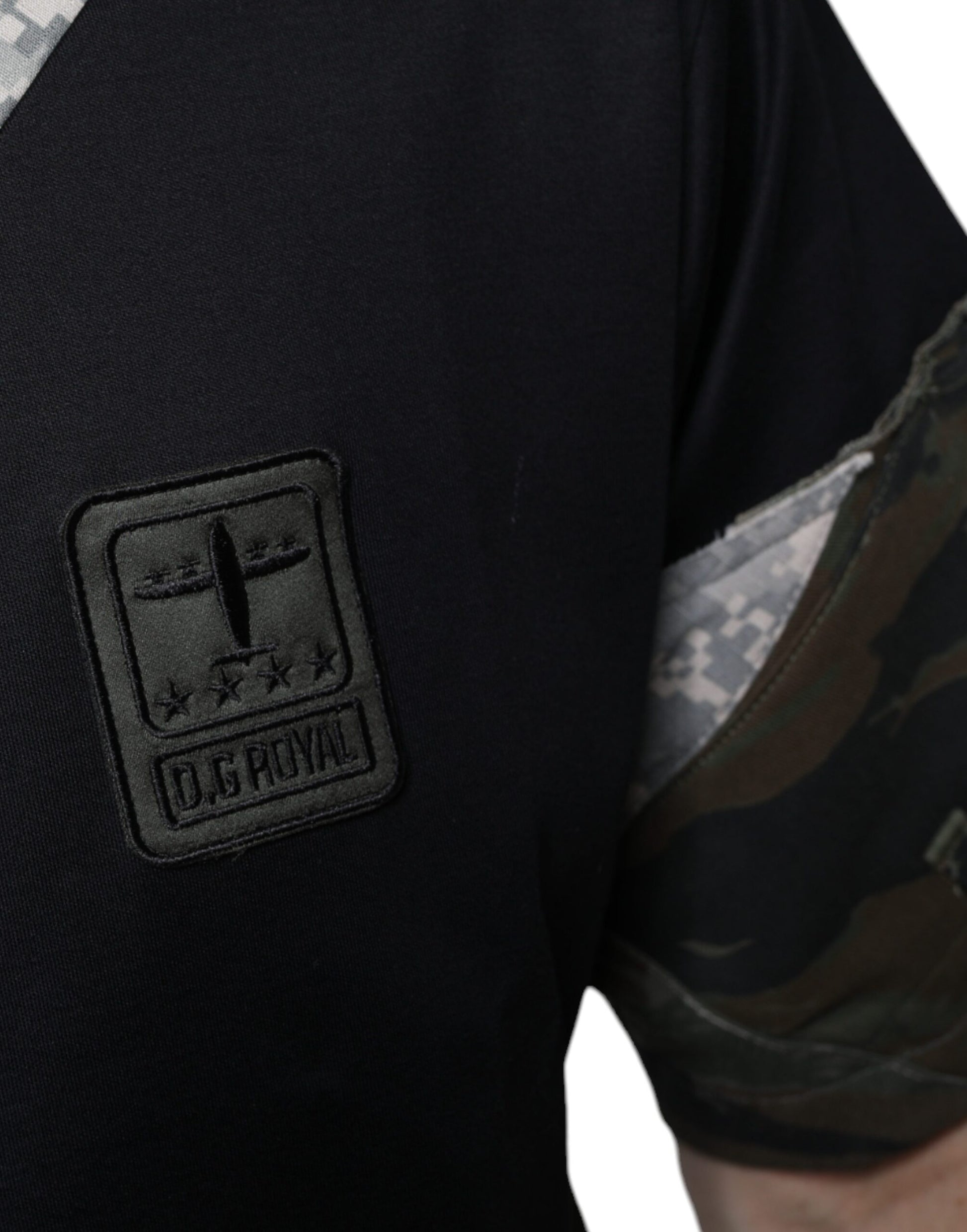 T-shirt Dolce & Gabbana multicolore en patchwork camouflage DG Royal
