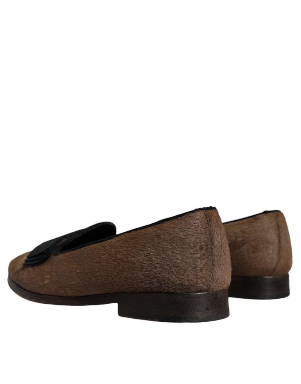 Dolce & Gabbana Brown Slip On Loafers for Men side view