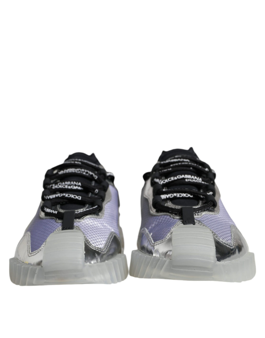 Dolce & Gabbana Baskets basses NS1 en nylon noir et argent