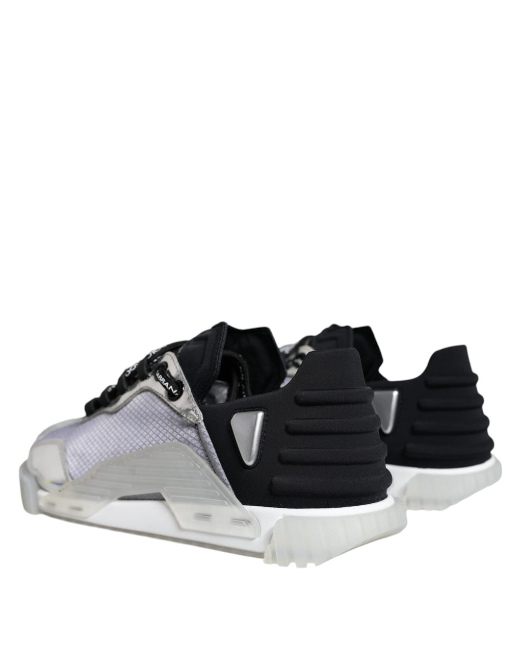 Dolce & Gabbana Baskets basses NS1 en nylon noir et argent