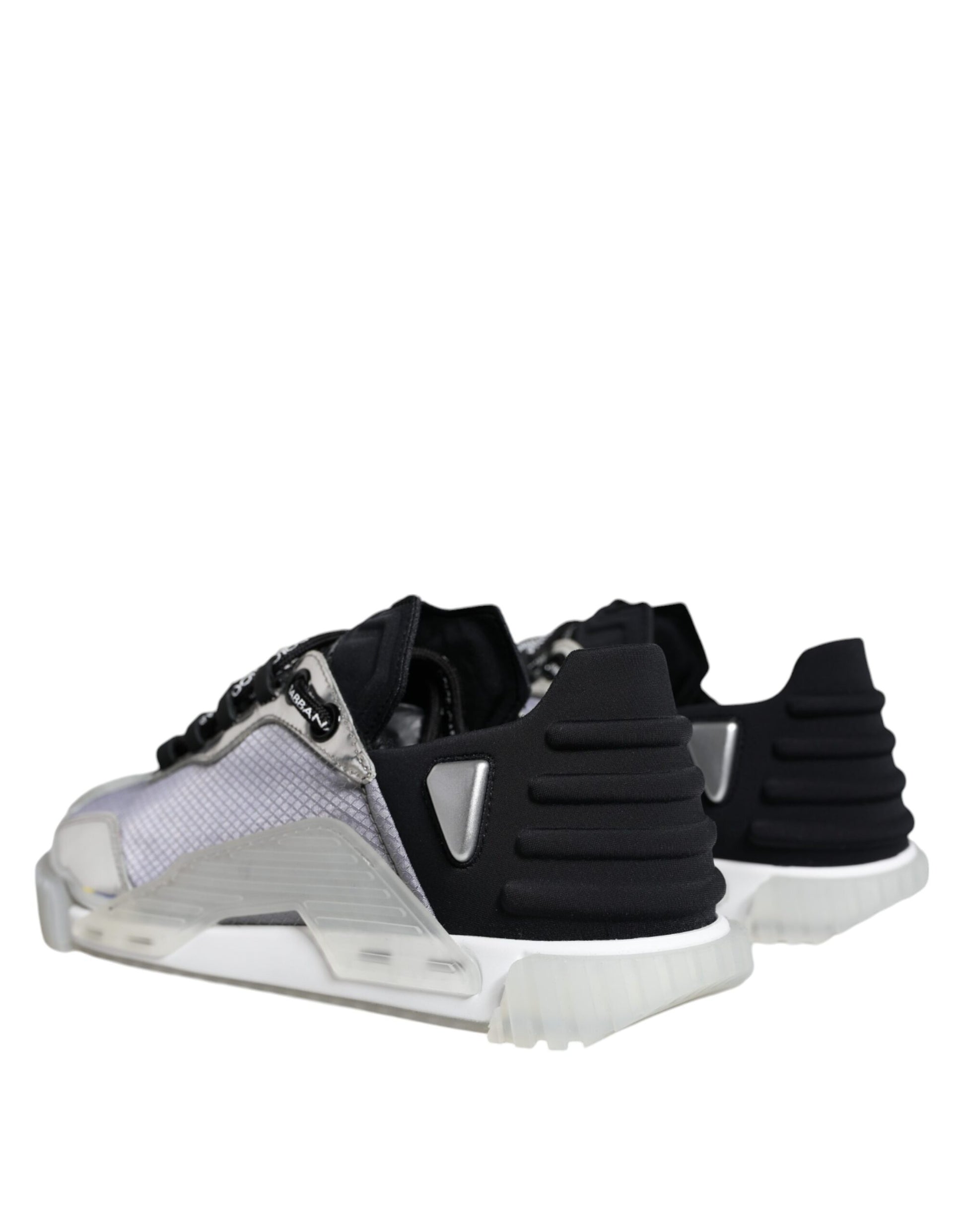 Dolce & Gabbana Baskets basses NS1 en nylon noir et argent