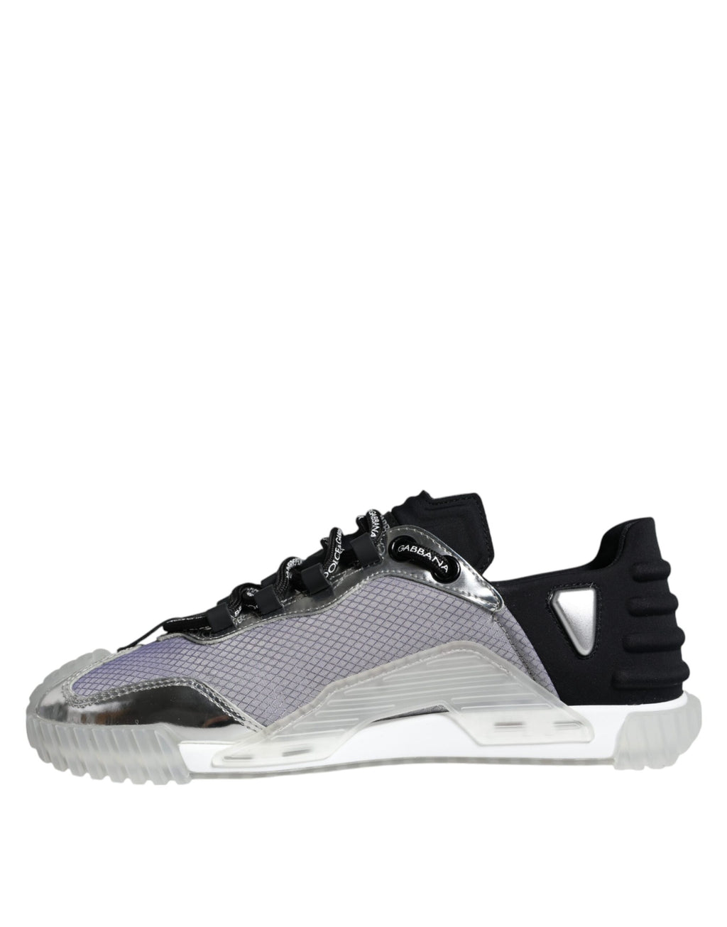 Dolce & Gabbana Baskets basses NS1 en nylon noir et argent