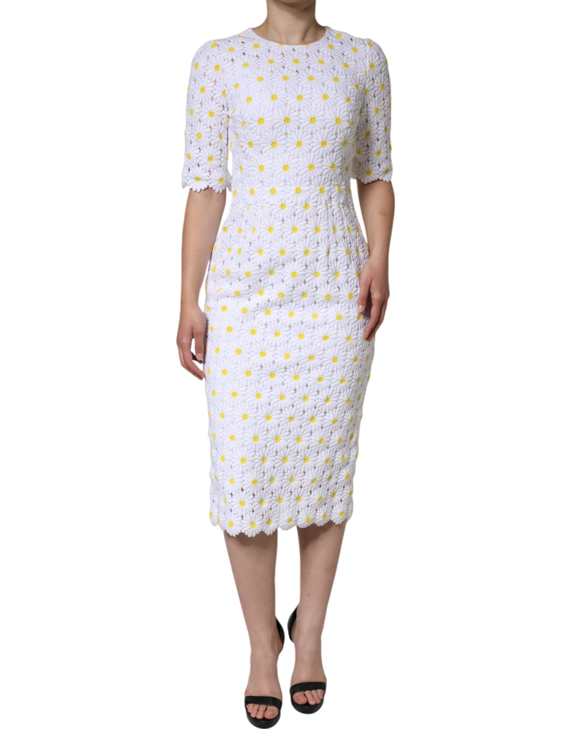 Dolce & Gabbana White Midi Dress for Women alternate view